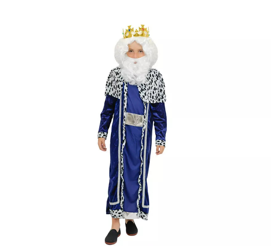 Translation missing: fr.Peluca y barba blanca Infantil Deluxe de Rey Mago Melchor