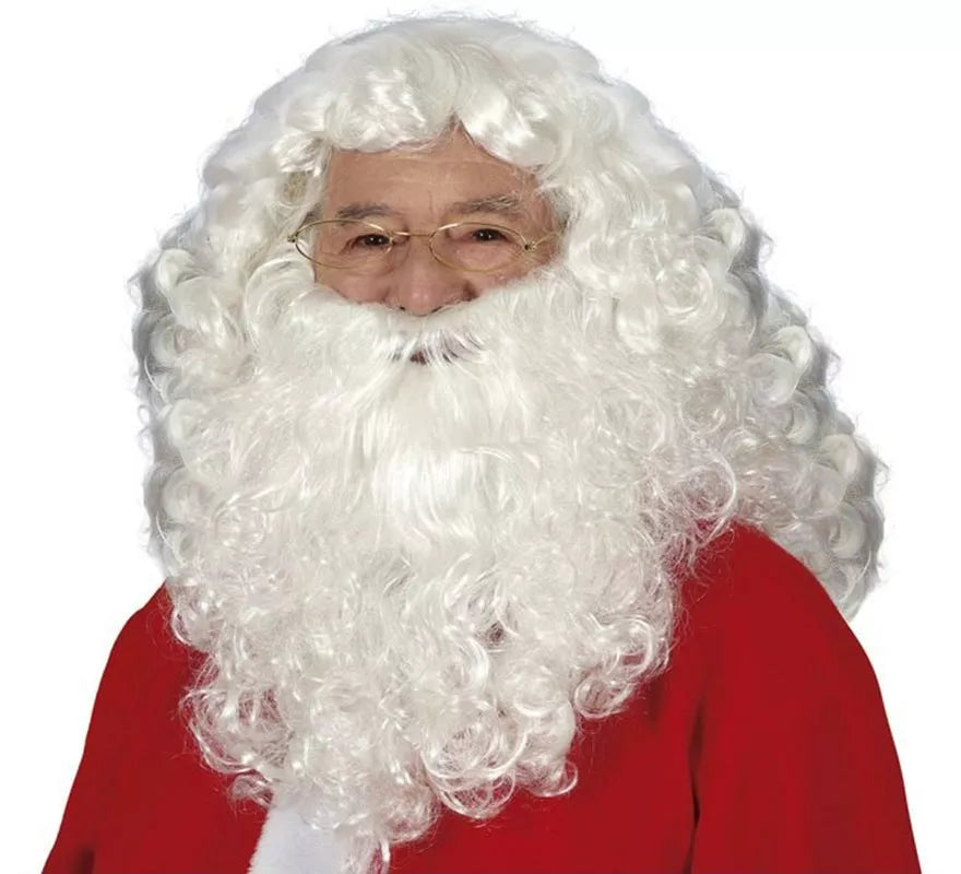 Translation missing: fr.Peluca y Barba Noel blanca en caja
