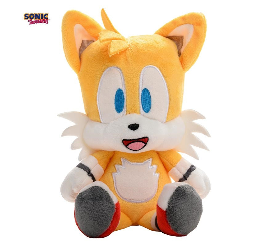 Translation missing: fr.Peluche de Tails Sonic the hedgehog sentado de 20 cm