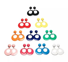 Boucles d'Oreilles Espagnole 9 cm plusieurs coloris