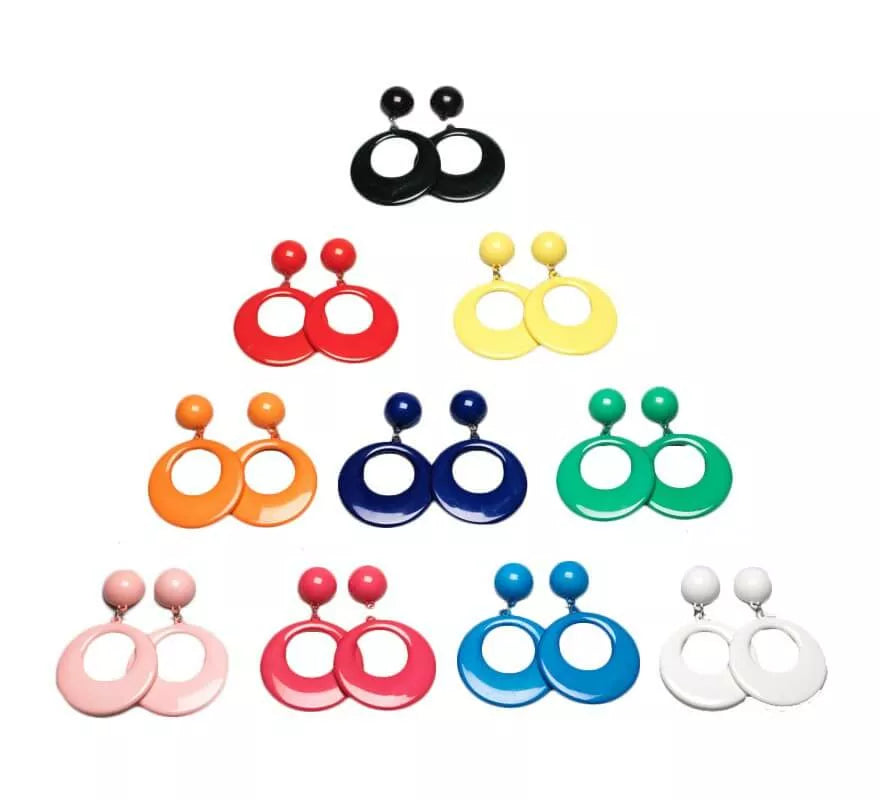 Translation missing: fr.Pendientes Andaluza grande de 9cm colores variados