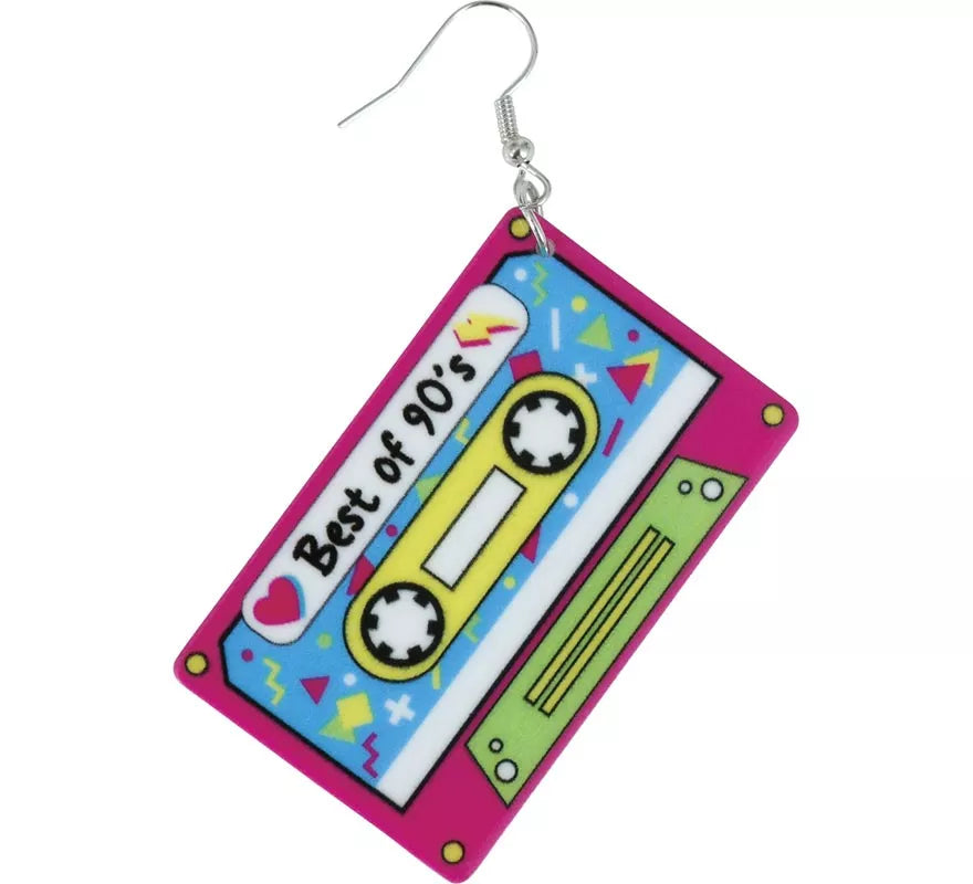Translation missing: fr.Pendientes Cinta de Cassette Retro