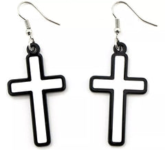Boucles d'oreilles croix