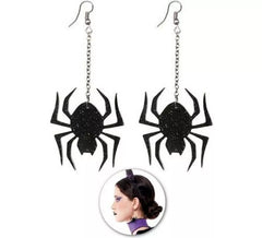 Boucles d'oreilles araignée scintillante