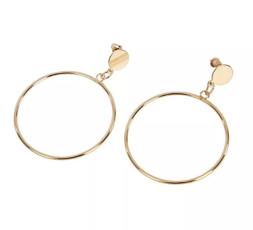 Translation missing: fr.Pendientes de Aro dorado adulto de 5x7 cm
