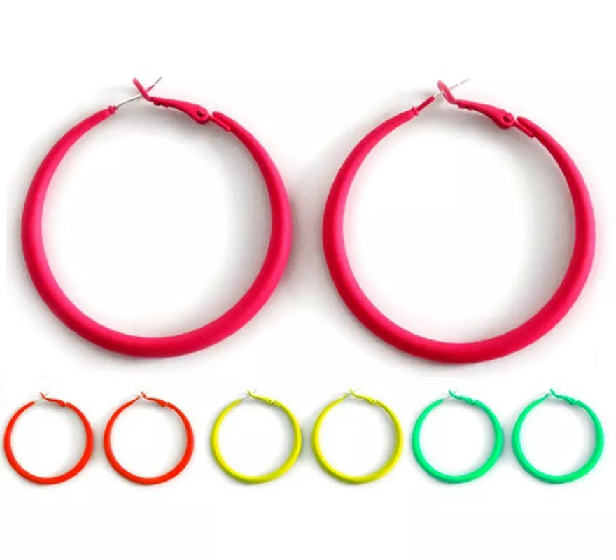 Translation missing: fr.Pendientes de Aros neón en colores surtidos