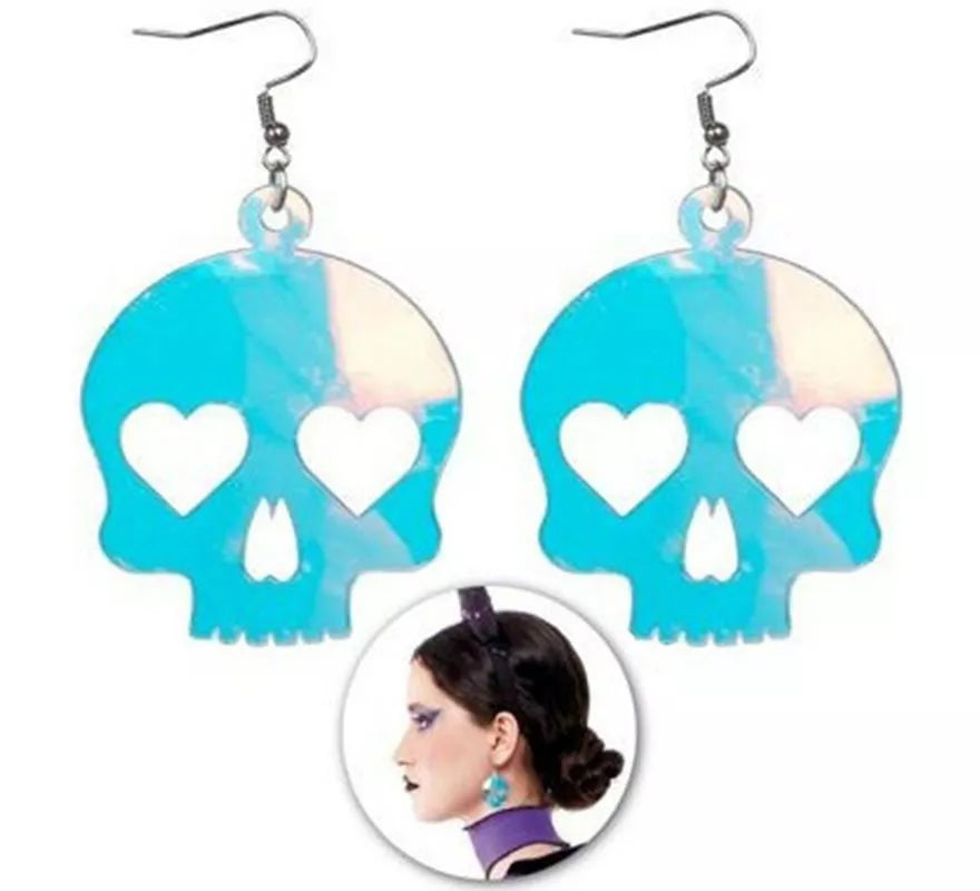 Translation missing: fr.Pendientes de Calaveras Purpurina