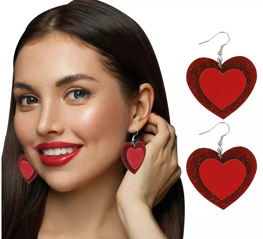 Translation missing: fr.Pendientes de Corazones de 5 cm