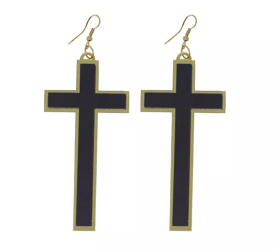 Translation missing: fr.Pendientes de Cruz de 9 cm