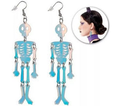Boucles d'oreilles squelette