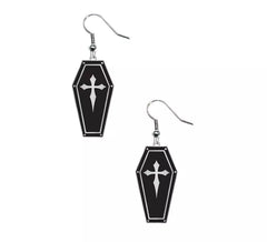 Boucles d'oreilles cercueil
