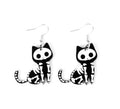 Pendientes de Gato Esqueleto tierno