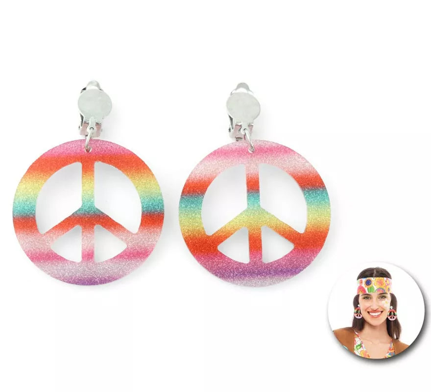 Translation missing: fr.Pendientes de Hippie multicolor brillantes