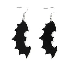 Boucles d'oreilles chauve-souris noires