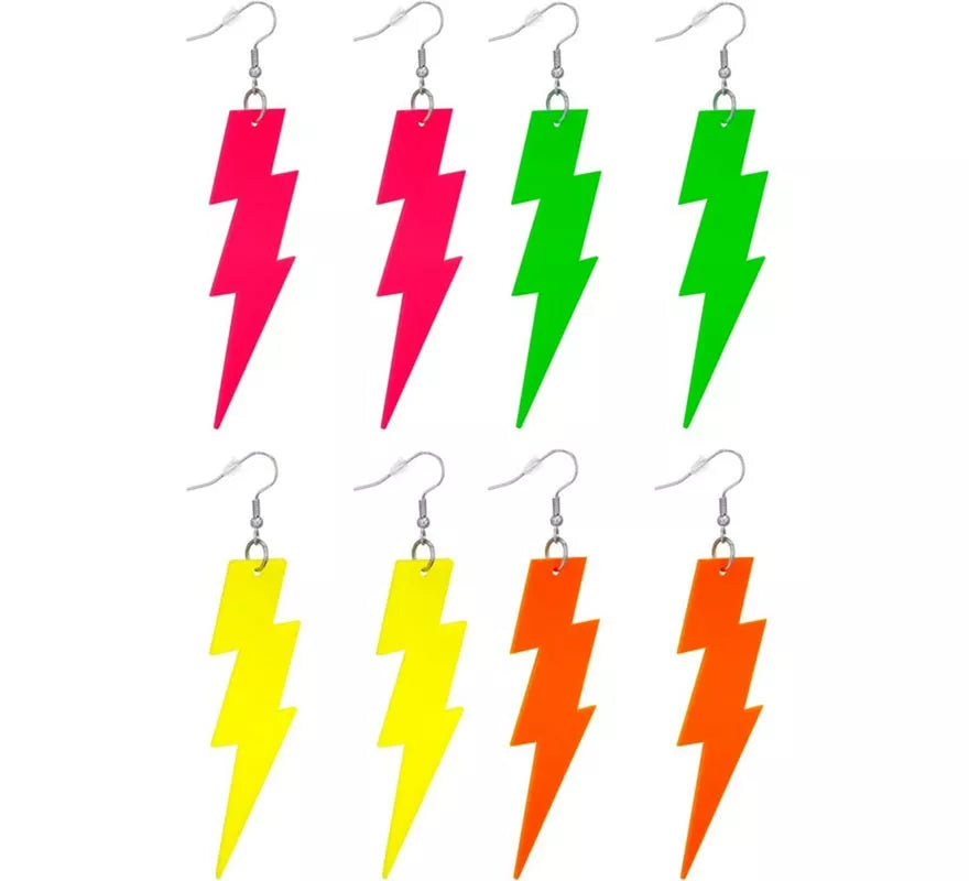 Translation missing: fr.Pendientes de Rayo Años 80 Neón en varios colores