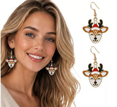 Boucles d'oreilles Renne
