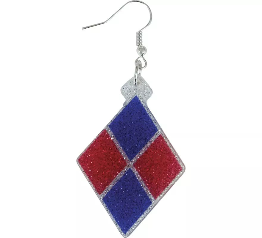 Translation missing: fr.Pendientes de Rombos azules y rojo