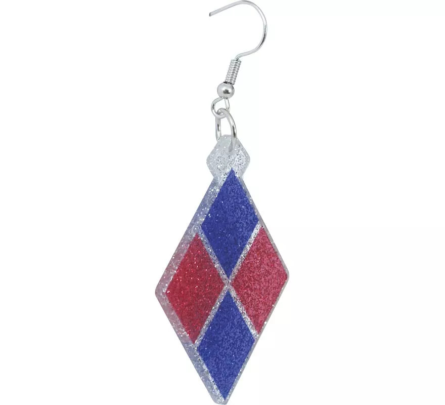 Translation missing: fr.Pendientes de Rombos azules y rojo