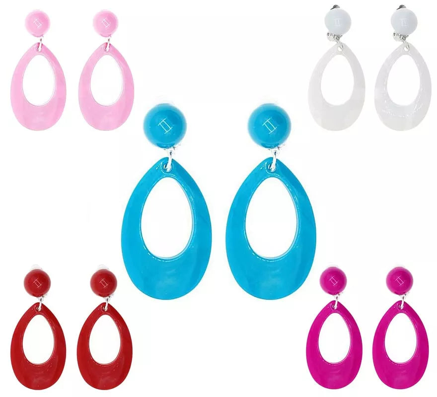 Translation missing: fr.Pendientes de Sevillana Ovalados de 8 cm en varios colores