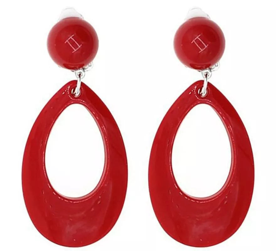 Translation missing: fr.Pendientes de Sevillana Ovalados de 8 cm en varios colores