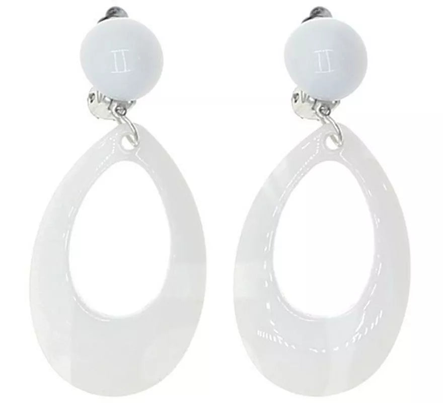 Pendientes de Sevillana Ovalados de 8 cm en varios colores