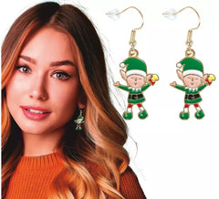 Boucles d'oreilles elfe de Noël