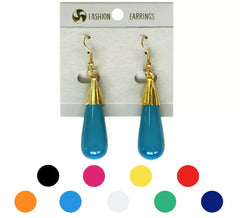 Boucles d´Oreille Flamenco Larme large plusieurs couleurs