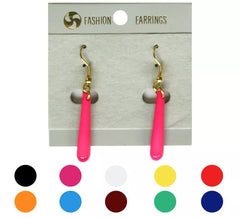 Boucles d´Oreille Flamenco Larme Large fine plusieurs couleurs