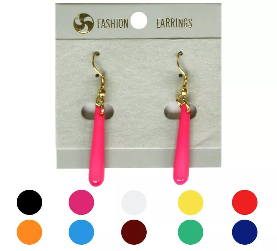 Translation missing: fr.Pendientes Flamenca Lágrima alargada finos en varios colores