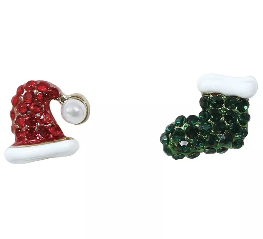 Translation missing: fr.Pendientes Gorrito y Calcetín Navideños