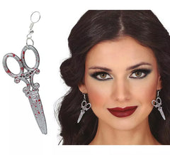 Boucles d'oreilles ciseaux
