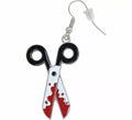 Pendientes Tijeras Sangrientas