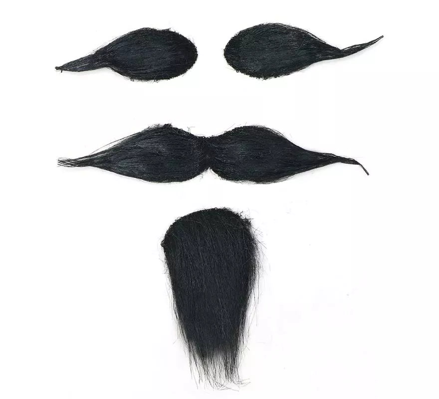 Translation missing: fr.Perilla, Bigote y Cejas con Adhesivo