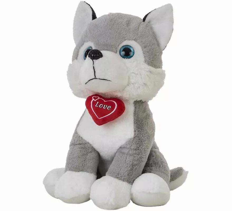 Translation missing: fr.Perro Husky con Corazón en varios tamaños