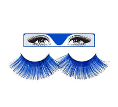 Longs cils bleus