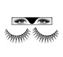 Cils noirs croisés
