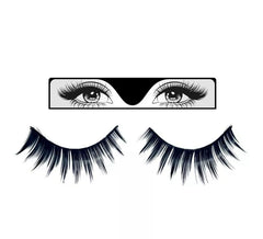 Cils noirs lisses en pointes