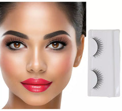 Faux Cils Noirs avec de la colle