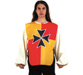 Peto Medieval Cruz negra para adulto
