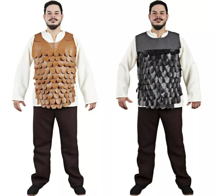 Translation missing: fr.Peto o Armadura Medieval de Escamas para hombre en dos colores
