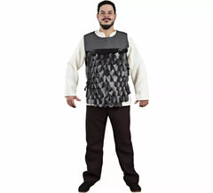 Plastron ou armure en écailles médiévales pour hommes en deux couleurs