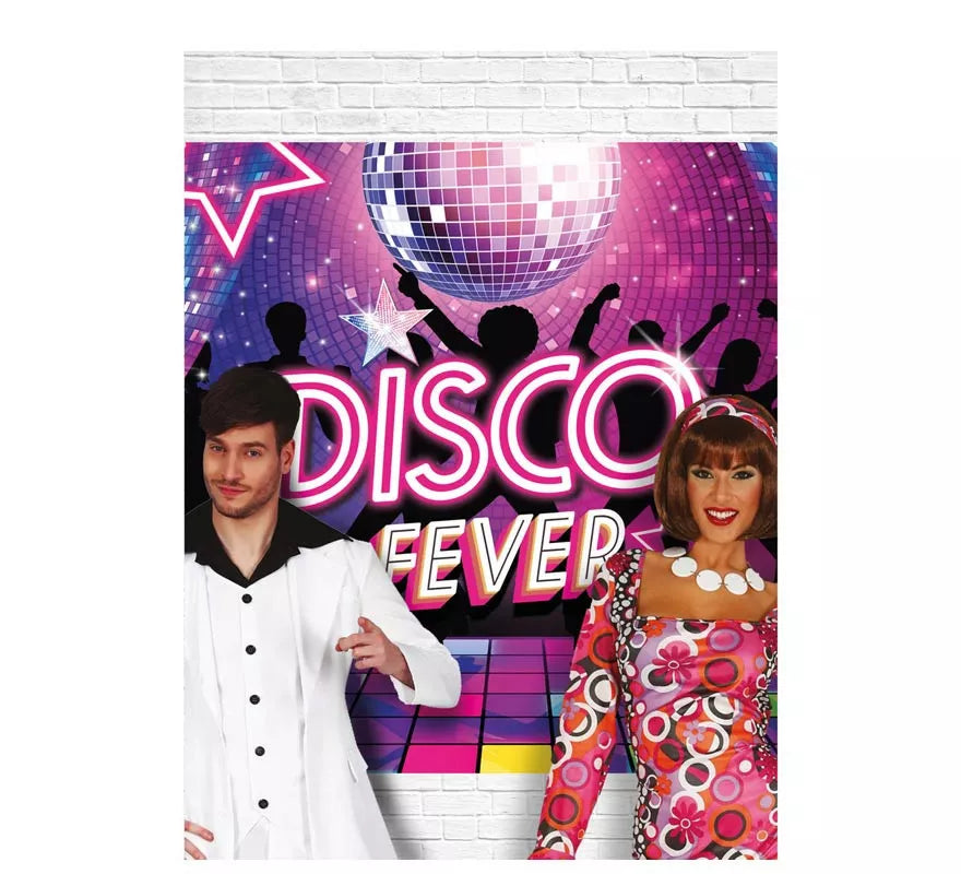 Translation missing: fr.Photocall Disco Fever de 220x150 cm