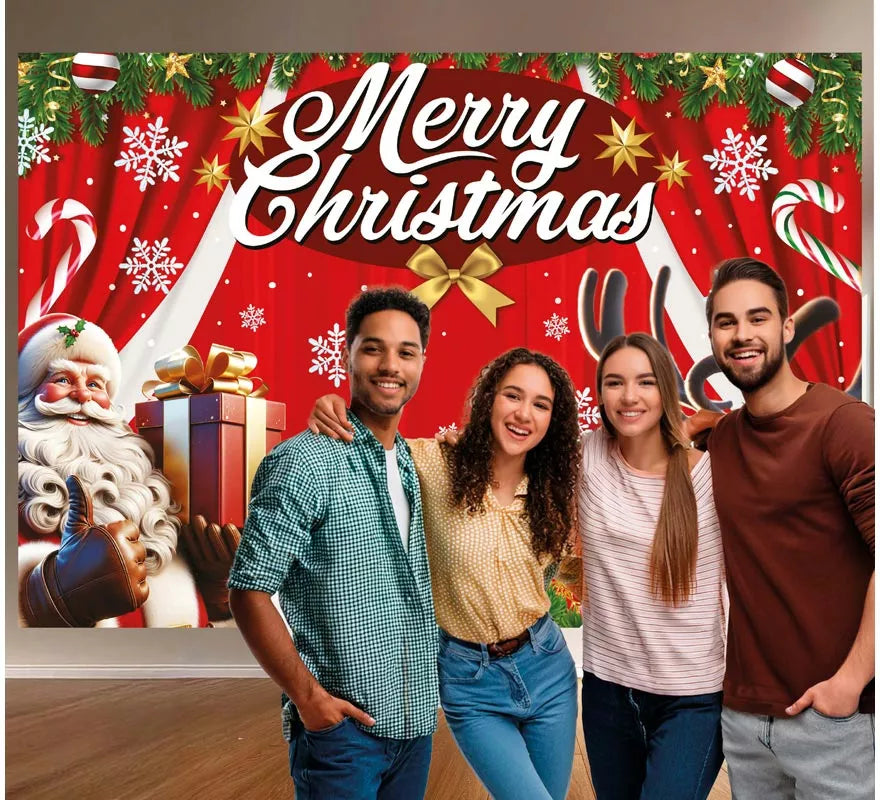 Translation missing: fr.Photocall Merry Christmas de 220x150