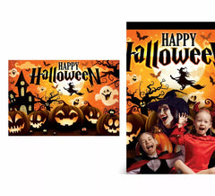 Photocall Party Happy Halloween en tissu 220x150 cm