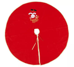 Pied d'arbre rouge 120 cm