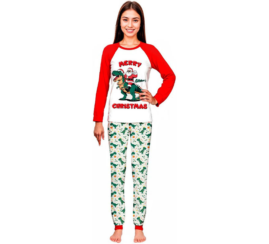 Translation missing: fr.Pijama Navideño de Dino para adultos