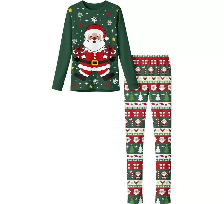 Translation missing: fr.Pijama Navideño de Papá Noel de 2 Piezas para mujer