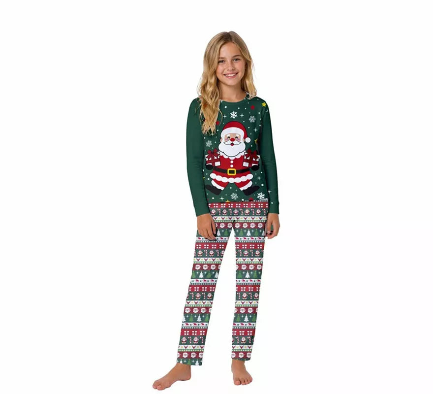Translation missing: fr.Pijama Navideño de Papá Noel de 2 Piezas para niños