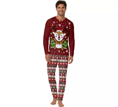 Pyjama de Noël 2 pièces rennes pour hommes