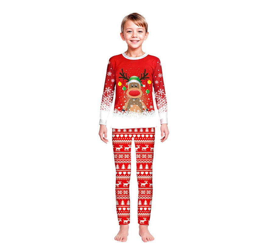 Pijama Navideño de Reno para niños